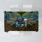 Custom Parramatta Eels Tablecloth Eel Warrior Polynesia Islander Rugby Mascot