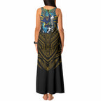 Custom Parramatta Eels Tank Maxi Dress Eel Warrior Polynesia Islander Rugby Mascot