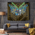 Custom Parramatta Eels Tapestry Eel Warrior Polynesia Islander Rugby Mascot