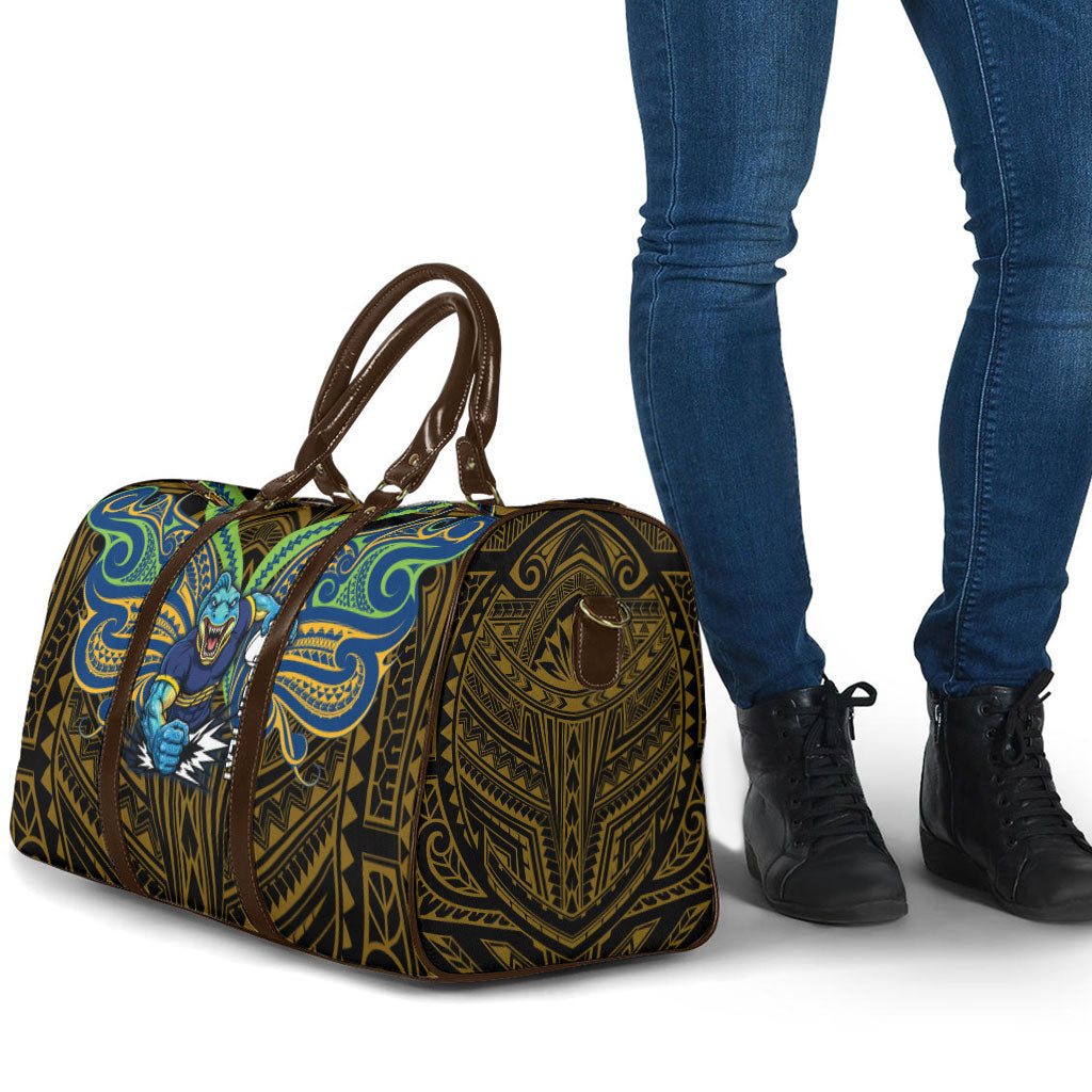 Custom Parramatta Eels Travel Bag Eel Warrior Polynesia Islander Rugby Mascot