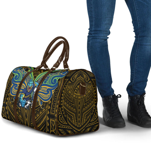 Custom Parramatta Eels Travel Bag Eel Warrior Polynesia Islander Rugby Mascot