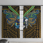 Custom Parramatta Eels Window Curtain Eel Warrior Polynesia Islander Rugby Mascot