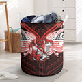 Custom St. George Illawarra Dragons Laundry Basket Dragon Warrior Polynesia Islander Rugby Mascot