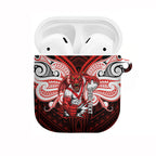 Custom St. George Illawarra Dragons AirPods Case Dragon Warrior Polynesia Islander Rugby Mascot
