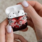 Custom St. George Illawarra Dragons AirPods Case Dragon Warrior Polynesia Islander Rugby Mascot
