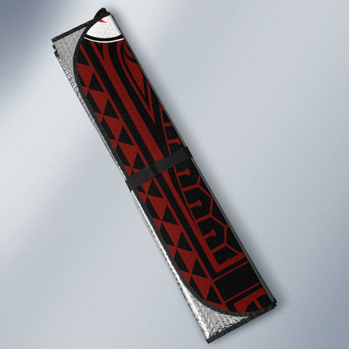Custom St. George Illawarra Dragons Auto Sun Shade Dragon Warrior Polynesia Islander Rugby Mascot