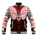 Custom St. George Illawarra Dragons Baseball Jacket Dragon Warrior Polynesia Islander Rugby Mascot
