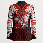 Custom St. George Illawarra Dragons Blazer Dragon Warrior Polynesia Islander Rugby Mascot