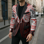 Custom St. George Illawarra Dragons Blazer Dragon Warrior Polynesia Islander Rugby Mascot