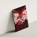 Custom St. George Illawarra Dragons Canvas Wall Art Dragon Warrior Polynesia Islander Rugby Mascot