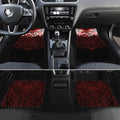Custom St. George Illawarra Dragons Car Mats Dragon Warrior Polynesia Islander Rugby Mascot