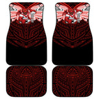 Custom St. George Illawarra Dragons Car Mats Dragon Warrior Polynesia Islander Rugby Mascot
