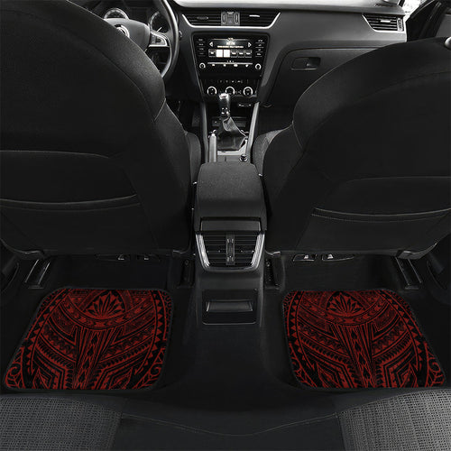 Custom St. George Illawarra Dragons Car Mats Dragon Warrior Polynesia Islander Rugby Mascot