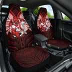 Custom St. George Illawarra Dragons Car Seat Cover Dragon Warrior Polynesia Islander Rugby Mascot