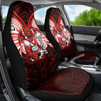 Custom St. George Illawarra Dragons Car Seat Cover Dragon Warrior Polynesia Islander Rugby Mascot