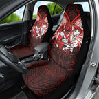 Custom St. George Illawarra Dragons Car Seat Cover Dragon Warrior Polynesia Islander Rugby Mascot