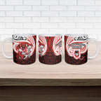 Custom St. George Illawarra Dragons Ceramic Mug Dragon Warrior Polynesia Islander Rugby Mascot
