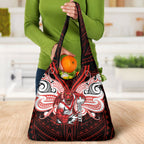 Custom St. George Illawarra Dragons Grocery Bag Dragon Warrior Polynesia Islander Rugby Mascot