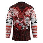 Custom St. George Illawarra Dragons Hockey Jersey Dragon Warrior Polynesia Islander Rugby Mascot