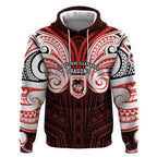 Custom St. George Illawarra Dragons Hoodie Dragon Warrior Polynesia Islander Rugby Mascot