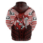 Custom St. George Illawarra Dragons Hoodie Dragon Warrior Polynesia Islander Rugby Mascot