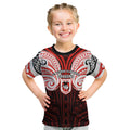 Custom St. George Illawarra Dragons Kid T Shirt Dragon Warrior Polynesia Islander Rugby Mascot