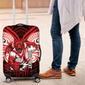 Custom St. George Illawarra Dragons Luggage Cover Dragon Warrior Polynesia Islander Rugby Mascot