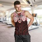 Custom St. George Illawarra Dragons Men Tank Top Dragon Warrior Polynesia Islander Rugby Mascot
