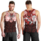 Custom St. George Illawarra Dragons Men Tank Top Dragon Warrior Polynesia Islander Rugby Mascot