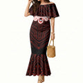 Custom St. George Illawarra Dragons Mermaid Dress Dragon Warrior Polynesia Islander Rugby Mascot