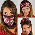 Custom St. George Illawarra Dragons Neck Gaiter Dragon Warrior Polynesia Islander Rugby Mascot