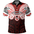 Custom St. George Illawarra Dragons Polo Shirt Dragon Warrior Polynesia Islander Rugby Mascot