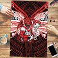 Custom St. George Illawarra Dragons Puzzle Dragon Warrior Polynesia Islander Rugby Mascot