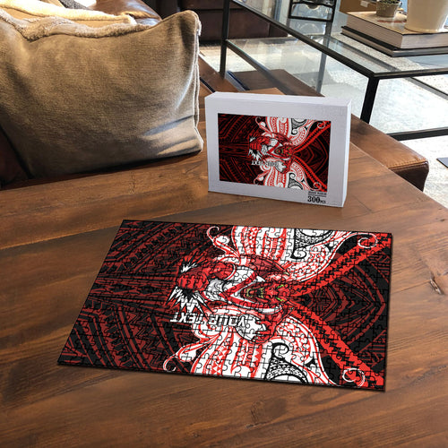 Custom St. George Illawarra Dragons Puzzle Dragon Warrior Polynesia Islander Rugby Mascot