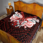 Custom St. George Illawarra Dragons Quilt Dragon Warrior Polynesia Islander Rugby Mascot