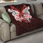 Custom St. George Illawarra Dragons Quilt Dragon Warrior Polynesia Islander Rugby Mascot