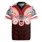 Custom St. George Illawarra Dragons Rugby Jersey Dragon Warrior Polynesia Islander Rugby Mascot