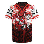 Custom St. George Illawarra Dragons Rugby Jersey Dragon Warrior Polynesia Islander Rugby Mascot
