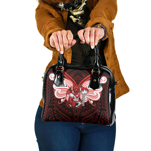 Custom St. George Illawarra Dragons Shoulder Handbag Dragon Warrior Polynesia Islander Rugby Mascot