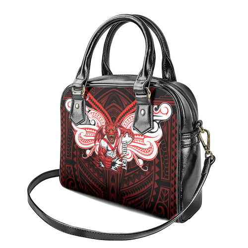 Custom St. George Illawarra Dragons Shoulder Handbag Dragon Warrior Polynesia Islander Rugby Mascot