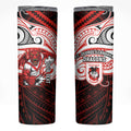 Custom St. George Illawarra Dragons Skinny Tumbler Dragon Warrior Polynesia Islander Rugby Mascot