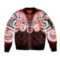 Custom St. George Illawarra Dragons Sleeve Zip Bomber Jacket Dragon Warrior Polynesia Islander Rugby Mascot