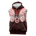 Custom St. George Illawarra Dragons Sleeveless Hoodie Dragon Warrior Polynesia Islander Rugby Mascot