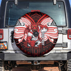 Custom St. George Illawarra Dragons Spare Tire Cover Dragon Warrior Polynesia Islander Rugby Mascot