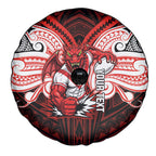 Custom St. George Illawarra Dragons Spare Tire Cover Dragon Warrior Polynesia Islander Rugby Mascot