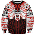 Custom St. George Illawarra Dragons Sweatshirt Dragon Warrior Polynesia Islander Rugby Mascot