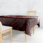 Custom St. George Illawarra Dragons Tablecloth Dragon Warrior Polynesia Islander Rugby Mascot