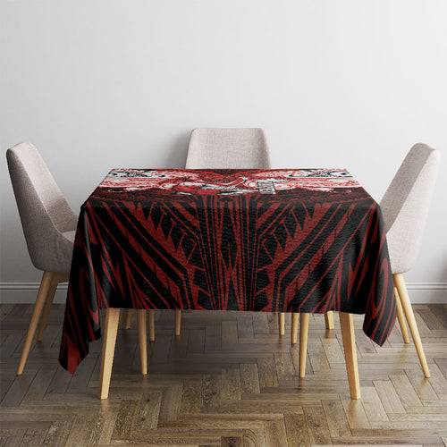 Custom St. George Illawarra Dragons Tablecloth Dragon Warrior Polynesia Islander Rugby Mascot