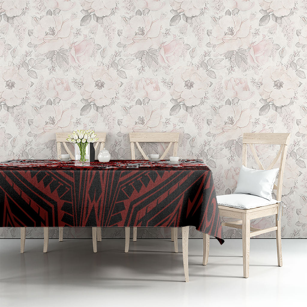 Custom St. George Illawarra Dragons Tablecloth Dragon Warrior Polynesia Islander Rugby Mascot