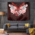 Custom St. George Illawarra Dragons Tapestry Dragon Warrior Polynesia Islander Rugby Mascot